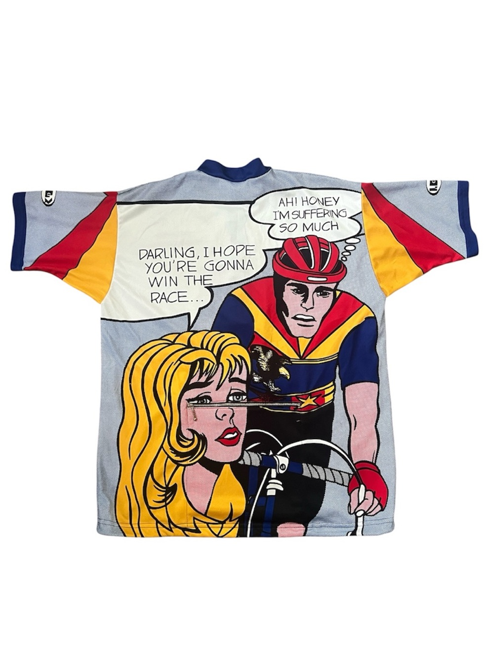 Vintage Louis Garneau pop art comic book cycling jersey Size XL (READ) - Picture 2 of 6